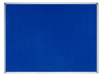 Bi-Office Earth-It Maya Blaue Filznotiztafel mit Aluminiumrahmen 120x90cm Vorderansicht
