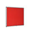 Bi-Office Display Case Enclore Top Hinged Fire Retardant, Red Felt, Aluminium Frame, 136 x 95,3 cm (18xA4) Left Image Closed