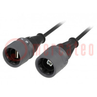 Cable; USB 2.0; USB A tomacorriente,USB B tomacorriente; 1A; 5m