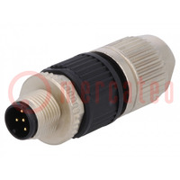 Plug; M12; PIN: 5; male; A code-DeviceNet / CANopen; for cable; IDC