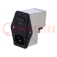 Connector: AC-voeding; contact; mannelijk; 10A; 250VAC; IEC 60320