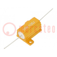 Resistor: wire-wound; with heatsink; 1.5Ω; 10W; ±5%; 50ppm/°C
