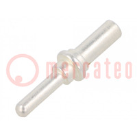 Contact; male; silver plated; 16mm2; 6AWG; power contact; crimped