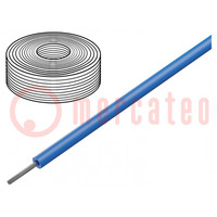 Wire; stranded; Cu; silicone; blue; 150°C; 600V; 3m; 10AWG; elastic