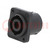 SPEAKON PANEL 4POLE BLACK