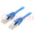 Patch cord; ETHERLINE® Cat.6a,S/FTP; 6a; Line; Cu; LSZH; blau; 0,5m