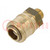 Quick connection coupling EURO; brass; Ext.thread: 1/4"