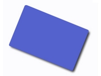 Plastikkarte - 86 x 54mm, 30mil, 0.76mm (blanko) - blau - inkl. 1st-Level-Support