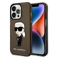 1_Karl Lagerfeld KLHCP14LHNIKTCK iPhone 14 Pro 6.1&quot; schwarz/schwarz Hardcase Ikonik Karl Lagerfeld