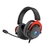 Marvo Scorpion HG9067 7.1 Virtual Surround Sound RGB Gaming Headset Flexible Omnidirectional Microphone 50mm Audio Drivers USB Connection Black and Red