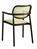 Stuhl Candia mit Armlehne; 57x56.5x82 cm (BxTxH); Sitz beige, Gestell