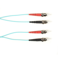 Black Box FOCMPM4-030M-STST-AQ fibre optic cable 30 m 2x ST OFNP OM4 Aqua colour