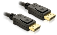 DeLOCK Cable Displayport 3m male - male Gold Black