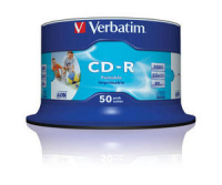 Verbatim CD-R AZO Wide Inkjet Printable 700 MB 50 pz