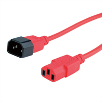 ROLINE 19.08.1531 kabel zasilające Czerwony 3 m IEC 320