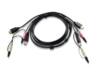 ATEN 2L7D02UH toetsenbord-video-muis (kvm) kabel Zwart 1,8 m
