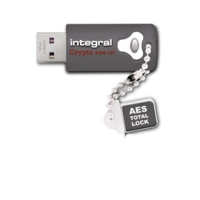 Integral 64GB Crypto Drive FIPS 197 Encrypted USB 3.0 USB flash drive USB Type-A 3.2 Gen 1 (3.1 Gen 1) Grijs