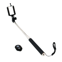 LogiLink BT0034 Selfie-Stick Smartphone Schwarz, Silber