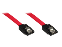 Alcasa SATA - SATA, m-m, 1m SATA-Kabel Schwarz, Rot