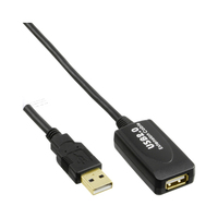 InLine USB 2.0 Aktiv-Verl., mit Signalverstärkung "Repeater", ST A / BU A, 20m