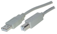 shiverpeaks BS77021 câble USB 1 m USB 2.0 USB A USB B Gris