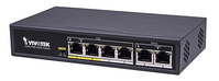 VIVOTEK AW-FET-060C-065 hálózati kapcsoló Fast Ethernet (10/100) Ethernet-áramellátás (PoE) támogatása Fekete