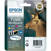 Epson Stag Multipack 3-colours T1306 DURABrite Ultra Ink