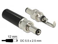 DeLOCK 89916 kabel-connector DC Zwart, Roestvrijstaal