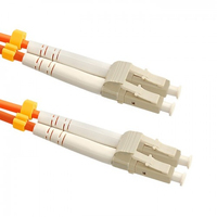 Qoltec 54030 Glasvezel kabel 50 m LC OM2 Oranje