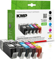 KMP C107BKXV cartouche d'encre Noir, Cyan, Magenta, Jaune