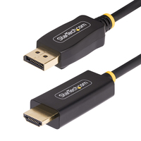 StarTech.com 3 Meter Aktiver DisplayPort auf HDMI Adapterkabel, 4K 60Hz mit HDR, DP zu HDMI 2.0b Kabel, DP auf HDMI Adapter, DisplayPort 1.4 auf HDMI 2.1 Konverter