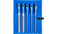 PFERD Machinist's file set WR 5-piece in plastic pouch 250mm cut 1 for coarse stock removal, roughing