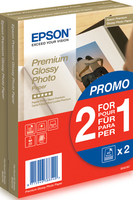 Epson Premium Glossy Photo Paper 2 az 1 áráért, 100 x 150 mm, 255g/m², 80 Lap