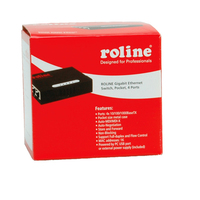 ROLINE Gigabit Ethernet Switch, Pocket, 4 Poorts