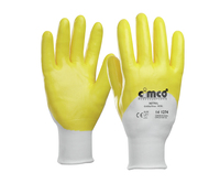 Cimco 141275 Handschutz Werkstatthandschuhe Weiß, Gelb
