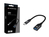 Conceptronic ABBY18B cambiador de género para cable USB-C USB-A Negro
