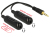 DeLOCK 0.19m, 3.5mm/2x3.5mm audio kabel 0,19 m Zwart