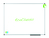 Nobo Prestige Eco Whiteboard (600x450) van email met aluminium lijst, magnetisch