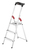 Hailo L60 Step ladder Aluminium, Black, Red