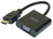 CUC Exertis Connect 051248 câble vidéo et adaptateur 0,15 m VGA (D-Sub) HDMI Type A (Standard) Noir
