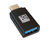 LC-Power LC-ADA-U31C csatlakozó átlakító USB C USB A Fekete