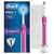 Oral-B PRO 750 3DWhite Erwachsener Rotierende-vibrierende Zahnbürste Pink, Weiß