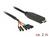 DeLOCK 63946 seriële kabel Zwart 2 m USB 2.0 Type-C 6 x Pin pin header separate