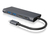 ICY BOX IB-DK4022-CPD Vezetékes USB 3.2 Gen 1 (3.1 Gen 1) Type-C Antracit, Fekete