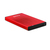 TooQ TQE-2527R caja para disco duro externo 2.5" Caja de disco duro (HDD) Negro, Rojo