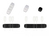 DeLOCK 18400 Kabel-Organizer Tisch/Wand Kabelhalter Schwarz, Weiß 10 Stück(e)