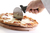 Pizzamesser aus Chromstahl Klinge aus rostfreiem Edelstahl, Griff aus