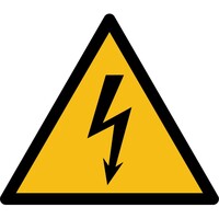 Danger électrique - autocollant - L.200mm x H.200mm
