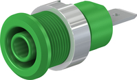 4 mm Sicherheitsbuchse grün SLB4-F6,3/N-X