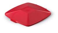 Durable DURABIN Lid Square for 40 Litre Waste Bin - Red